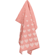 Theedoek - Hearts - Pink